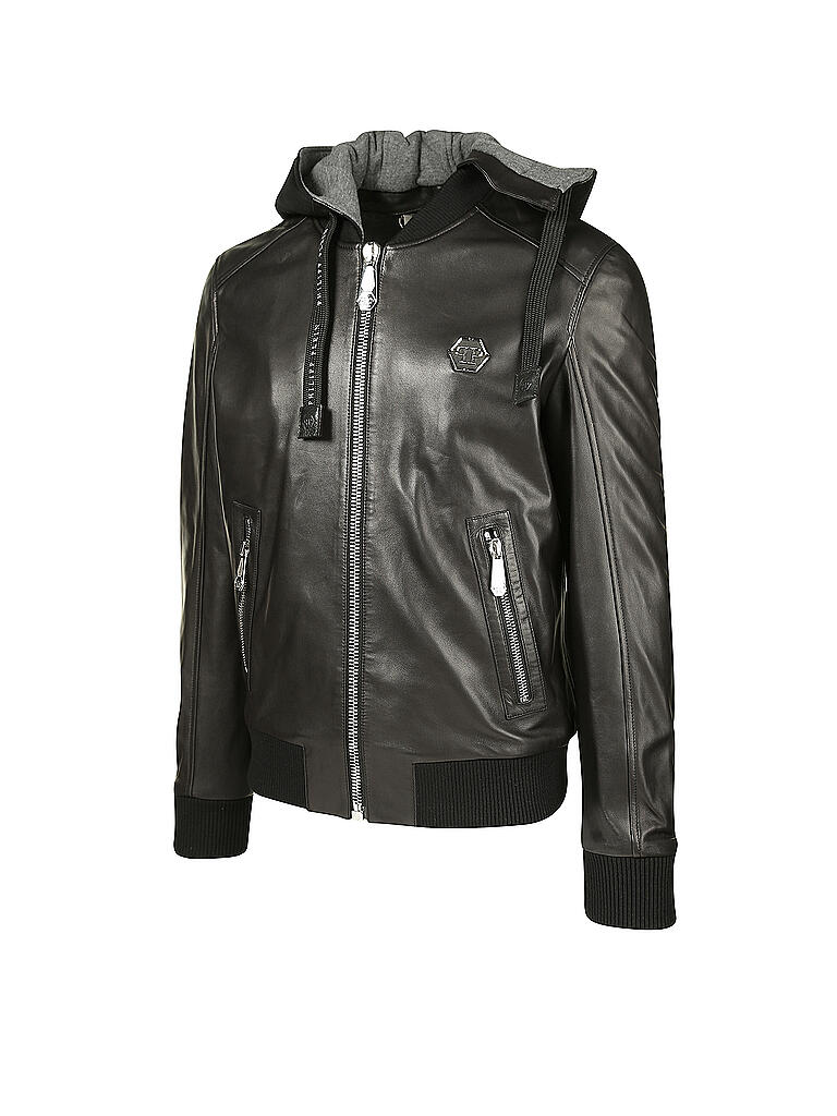 PHILIPP PLEIN | Lederjacke | schwarz