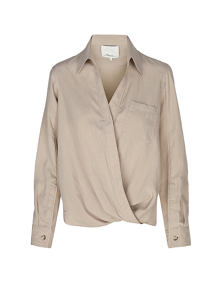 Wickelbluse beige 40 damen