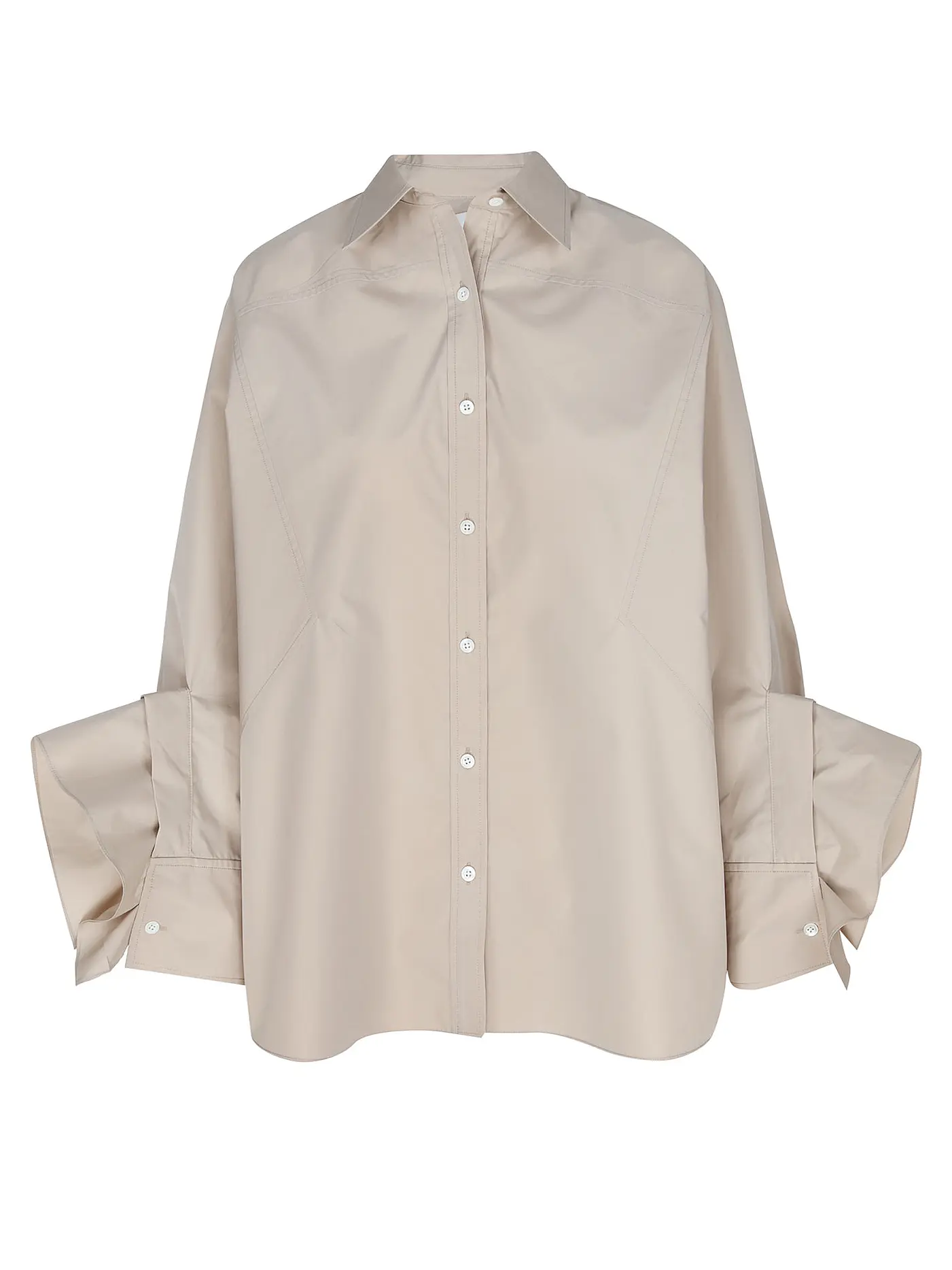 PHILLIP LIM | Hemdbluse Oversized Fit | beige
