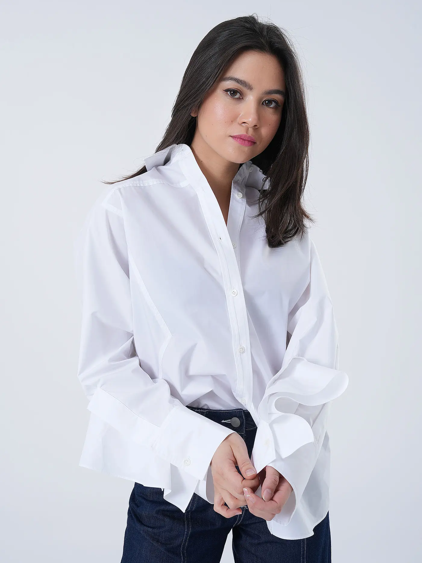 PHILLIP LIM | Hemdbluse Oversized Fit | weiss