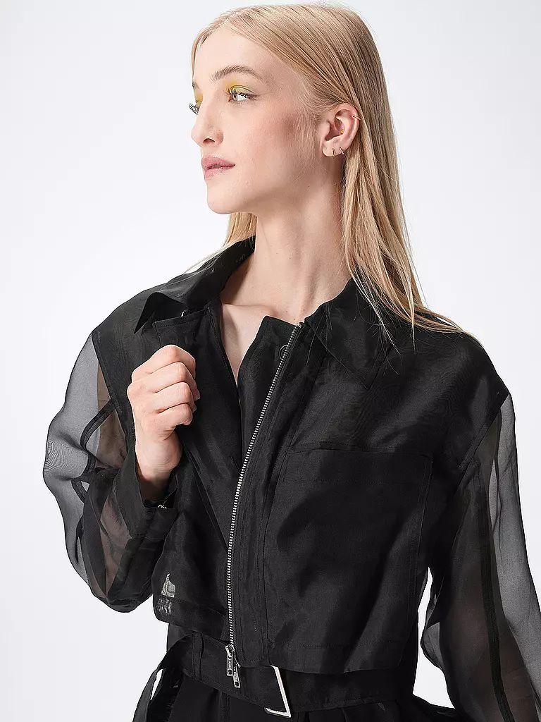 PHILLIP LIM | Seidenblouson ORGANZA | schwarz