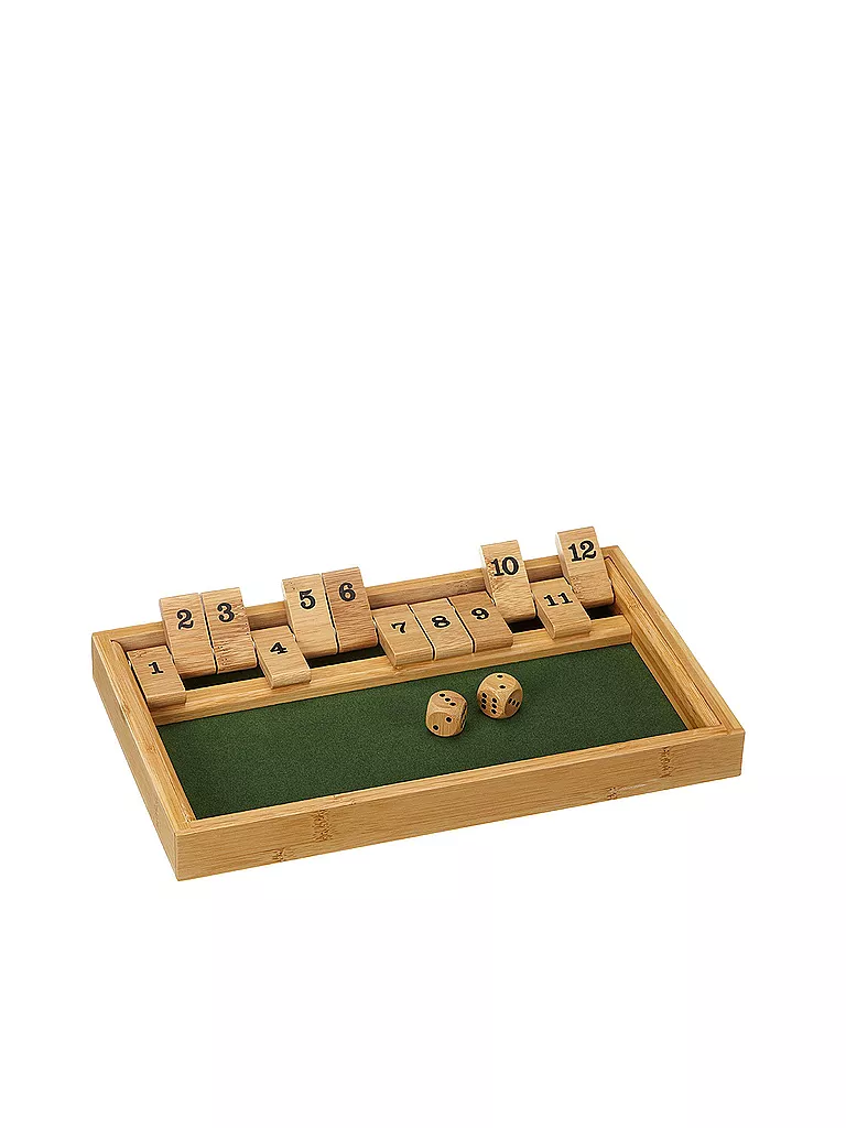 PHILOS | Brettspiel - Shut The Box 12er aus Bambus | keine Farbe