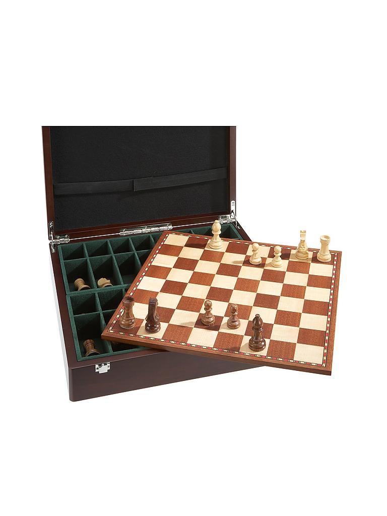 PHILOS | Schachset Exklusiv mit Schachbrett und Schachfiguren  | 