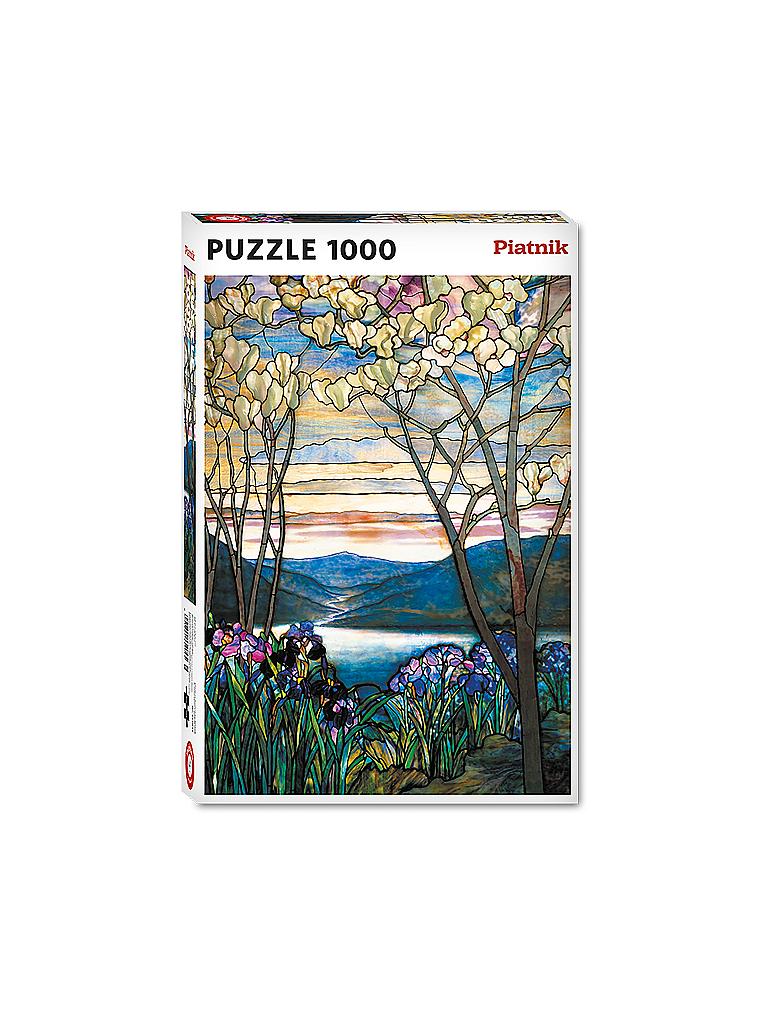 PIATNIK | Puzzle - Tiffany - Magnolias And Irises 1000 Teile | keine Farbe