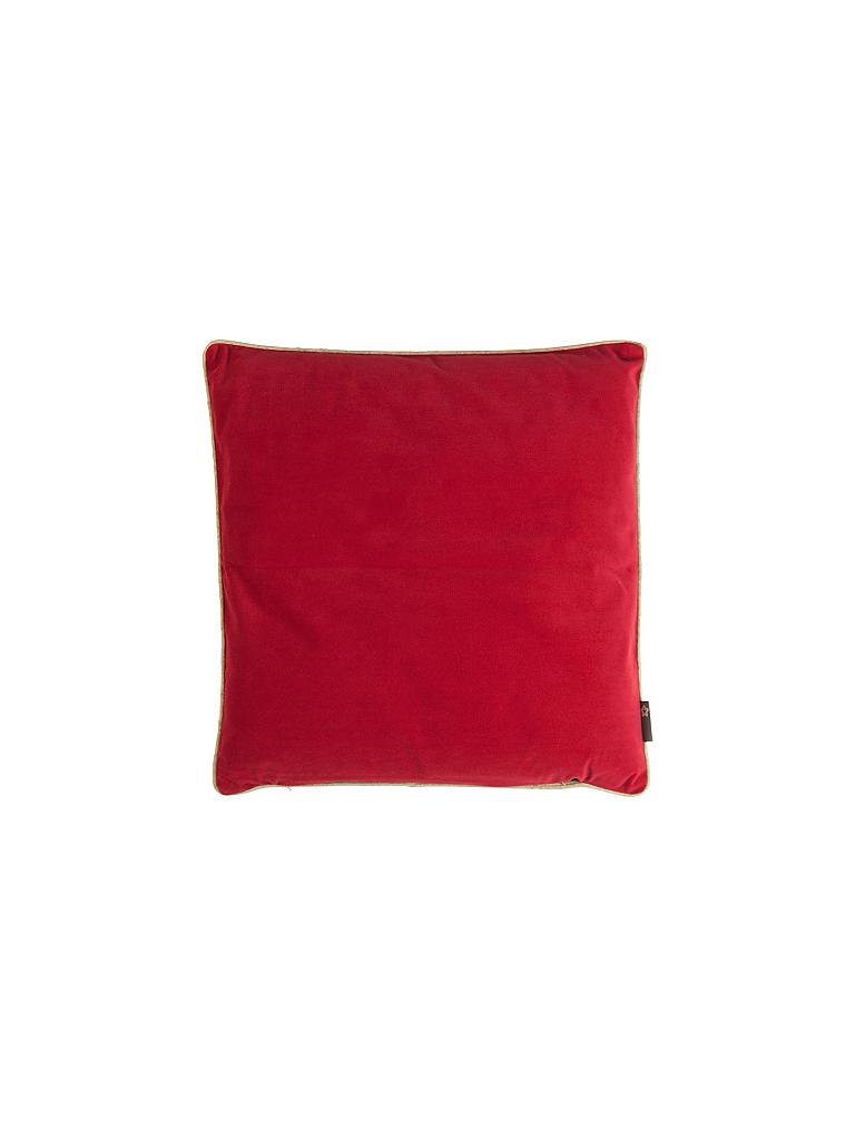 PICHLER | Kissenhülle "Melva" 51x51cm (rubin) | rot
