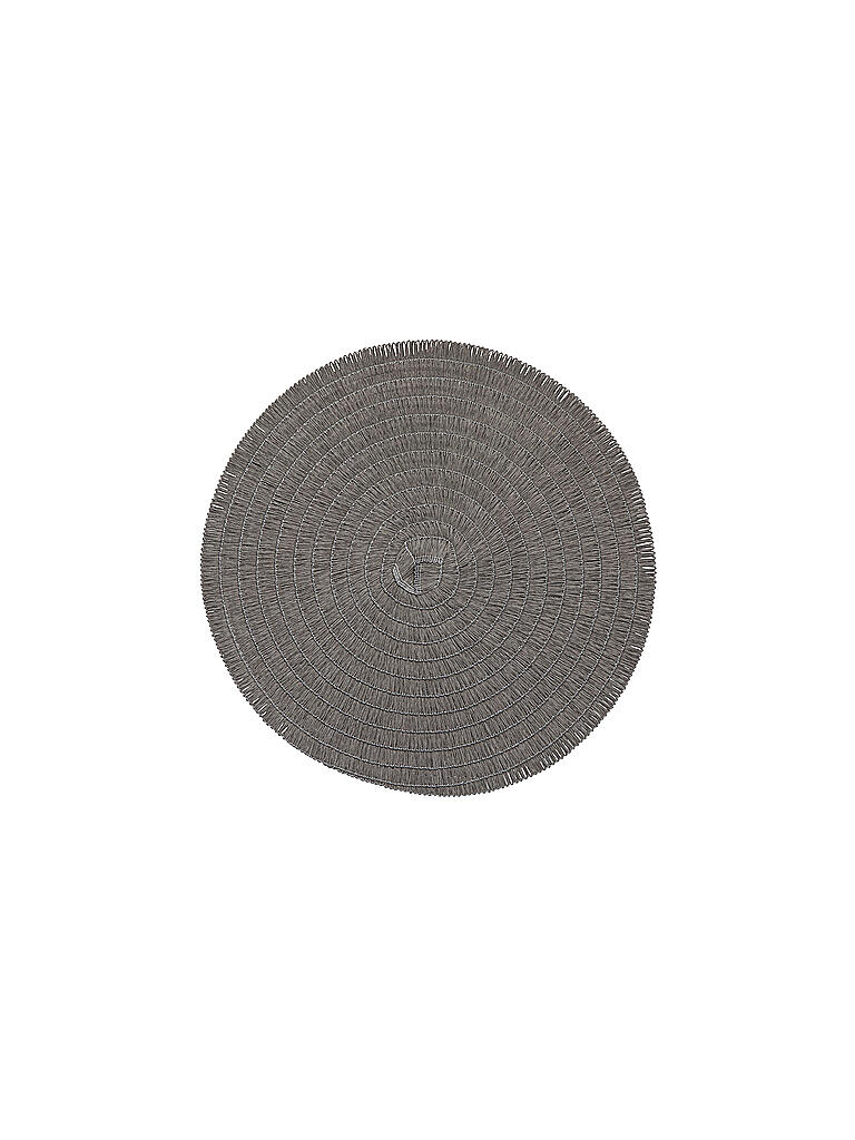 PICHLER | Tischset rund Wave 38cm Granit | grau