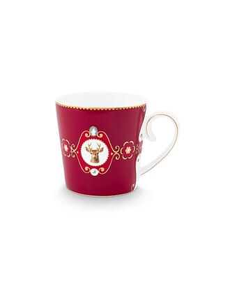 PIP STUDIO | Henkelbecher gross LOVE BIRDS MEDALLION Dark Red