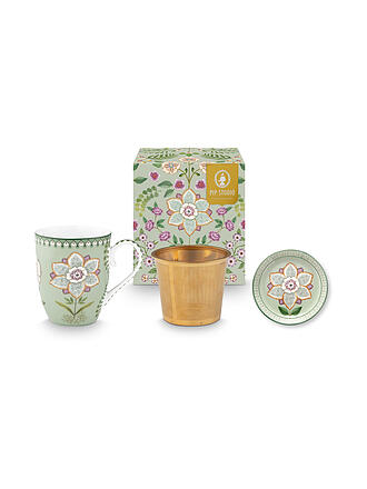 PIP STUDIO | Tee Set Tea for One 3-tlg. LILY&LOTUS Light Green