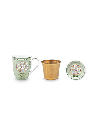 PIP STUDIO | Tee Set Tea for One 3-tlg. LILY&LOTUS Light Green