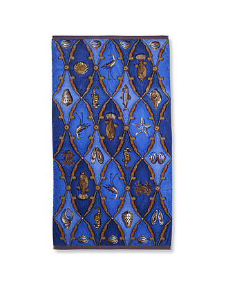 PIP STUDIO | Velours - Strandtuch LITTLE SEA 100x180cm Blau 