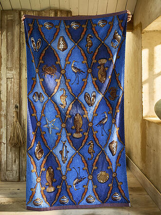 PIP STUDIO | Velours - Strandtuch LITTLE SEA 100x180cm Blau 