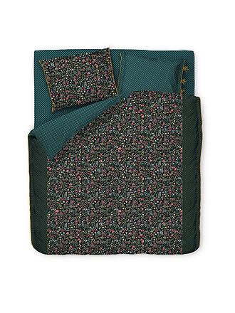 PIP STUDIO | Perkal Bettwäsche MIDNIGHT GARDEN 2x 70x90cm / 200x200cm Green