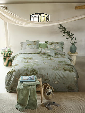 PIP STUDIO | Perkal Bettwäsche DARJEELING DAYS 70x90cm/140x200cm Gruen