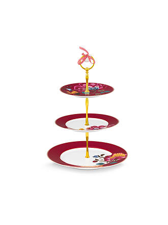 PIP STUDIO | Etagere 3-Stufig BLOOMING TALES 21cm Fantasy Darkred
