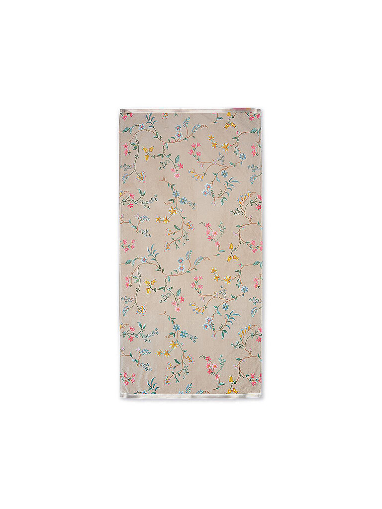 Duschtuch LES FLEURS 70x140cm Khaki hellbraun baby