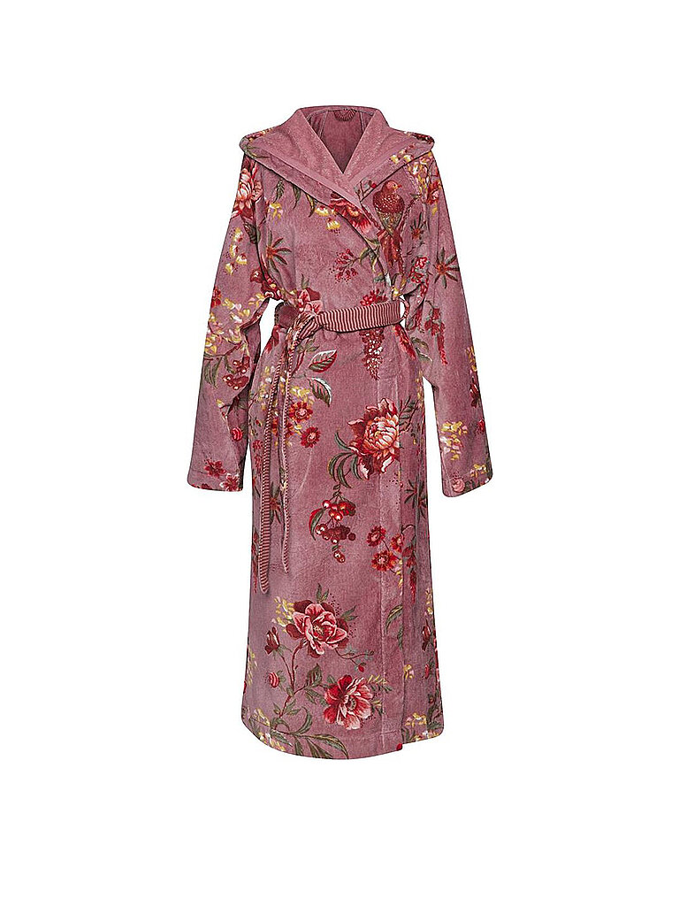 Damen Bademantel SECRET GARDEN Mauve beere S damen