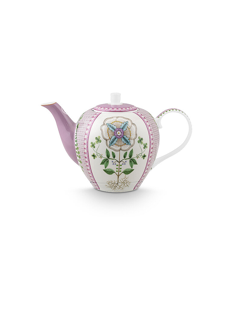 PIP STUDIO Teekanne Large LILY & LOTUS 1,6l Tiles Lilac lila