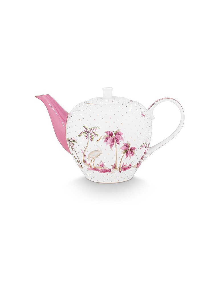 PIP STUDIO Teekanne Large 1,6l JOLIE DOTS Gold/Pink weiss