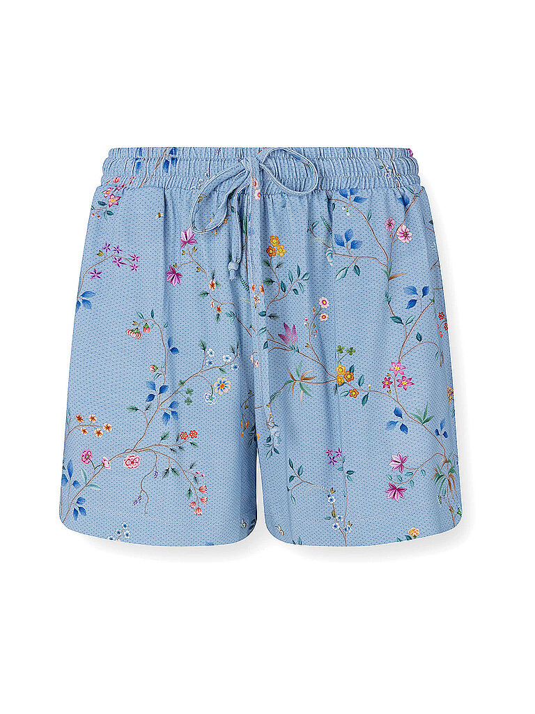 Pyjamashorts blau M damen