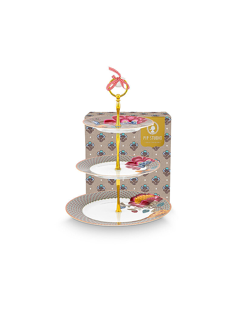 PIP STUDIO Etagere 3-stufig BLOOMING TALES Fantasy Khaki camel