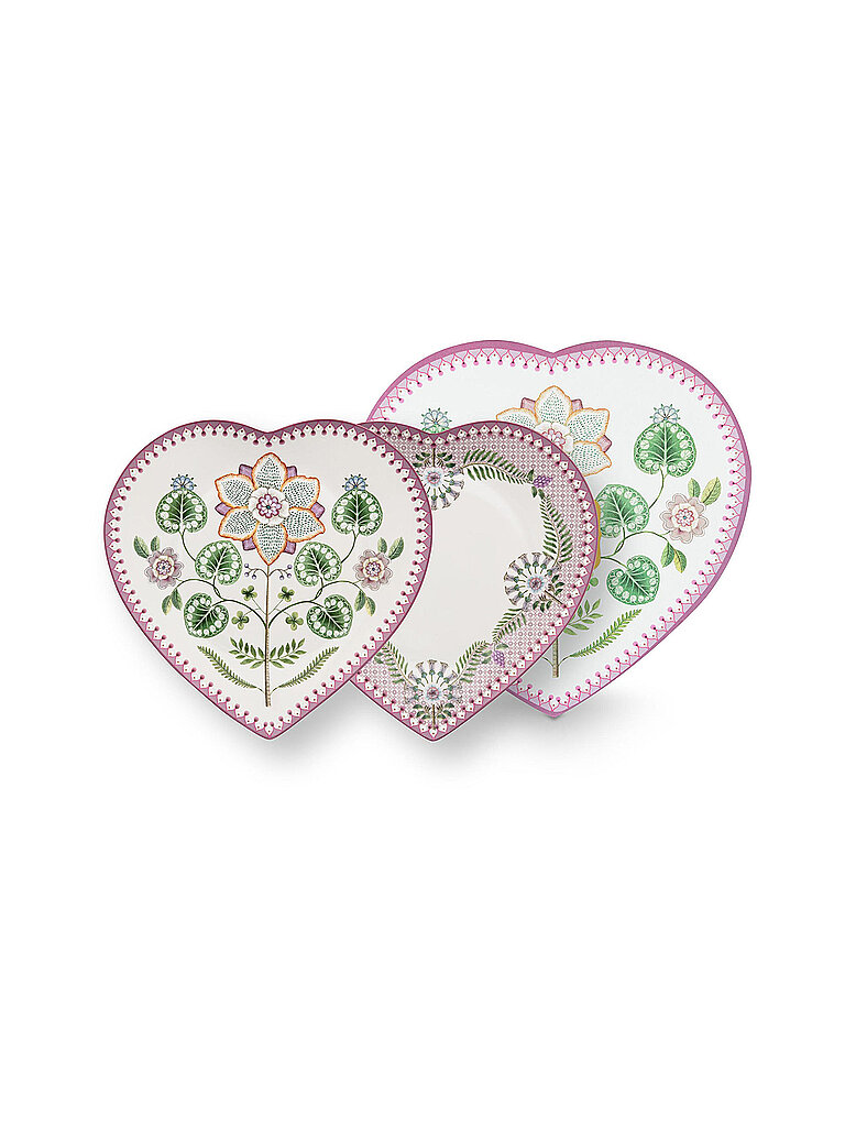 Herzteller 21,5cm 2er Set LILY&LOTUS Lilac lila baby