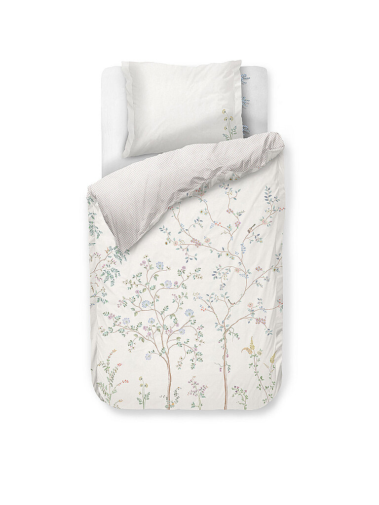 PIP STUDIO Perkal Bettwäsche DESI GARDEN 70x90cm/140x200cm Creme weiss