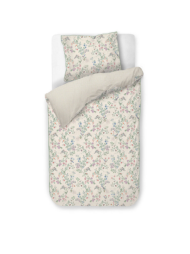 PIP STUDIO Perkal Bettwäsche LOTUS LULLABY 70x90cm/140x200cm Creme  weiss