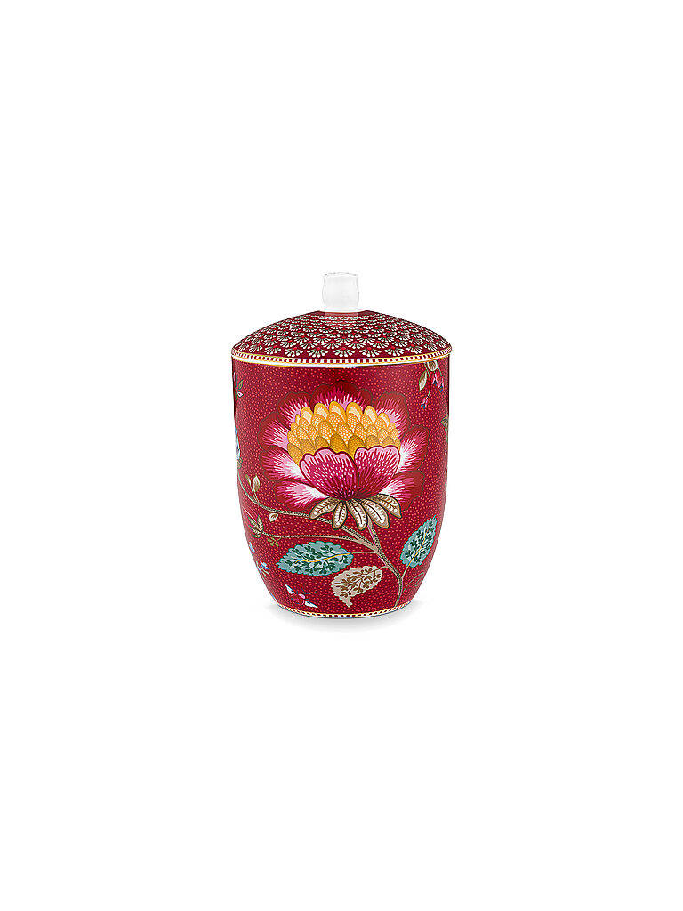 PIP STUDIO Dose mit Deckel BLOOMING TALES 1500ml Fantasy Darkred dunkelrot