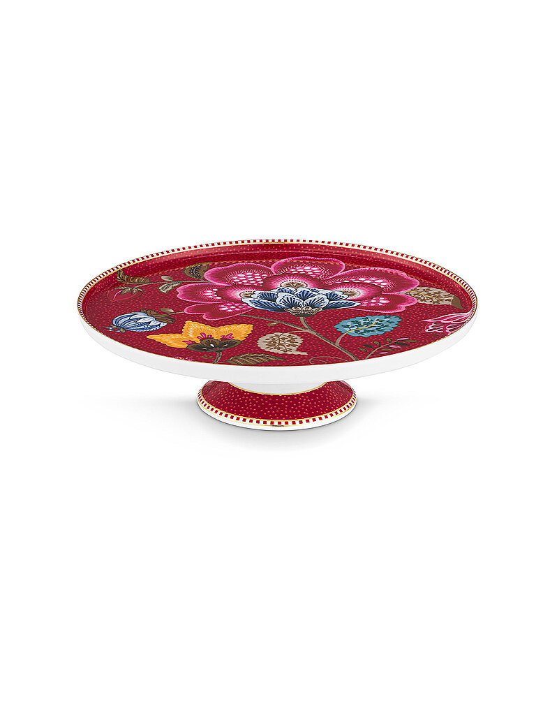PIP STUDIO Mini Tortenpaltte BLOOMING TALES 21cm Fantasy Darkred dunkelrot