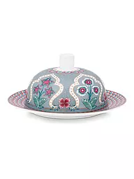 PIP STUDIO | Butterdose rund 17x8cm FLOWER FESTIVAL Light Blue | hellblau