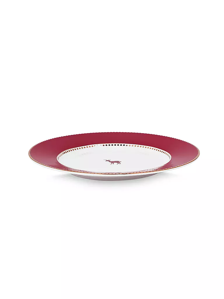 PIP STUDIO | Dessertteller 17cm LOVE BIRDS Dark Red | dunkelrot