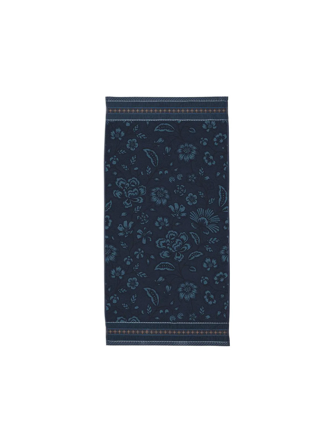 PIP STUDIO | Duschtuch  JASMIN JACQUARD 70x140cm Dark Pink | dunkelblau