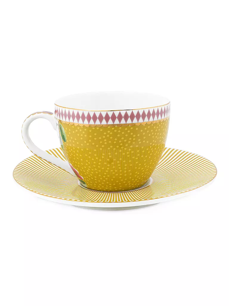 PIP STUDIO | Espressotasse mit Untertasse LA MAJORELLE 120ml Gelb | gelb