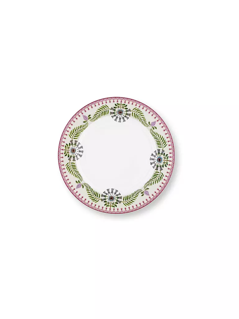 PIP STUDIO | Frühstücksteller gross LILY & LOTUS 23cm Off White | lila