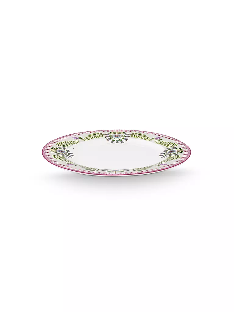 PIP STUDIO | Frühstücksteller gross LILY & LOTUS 23cm Off White | lila