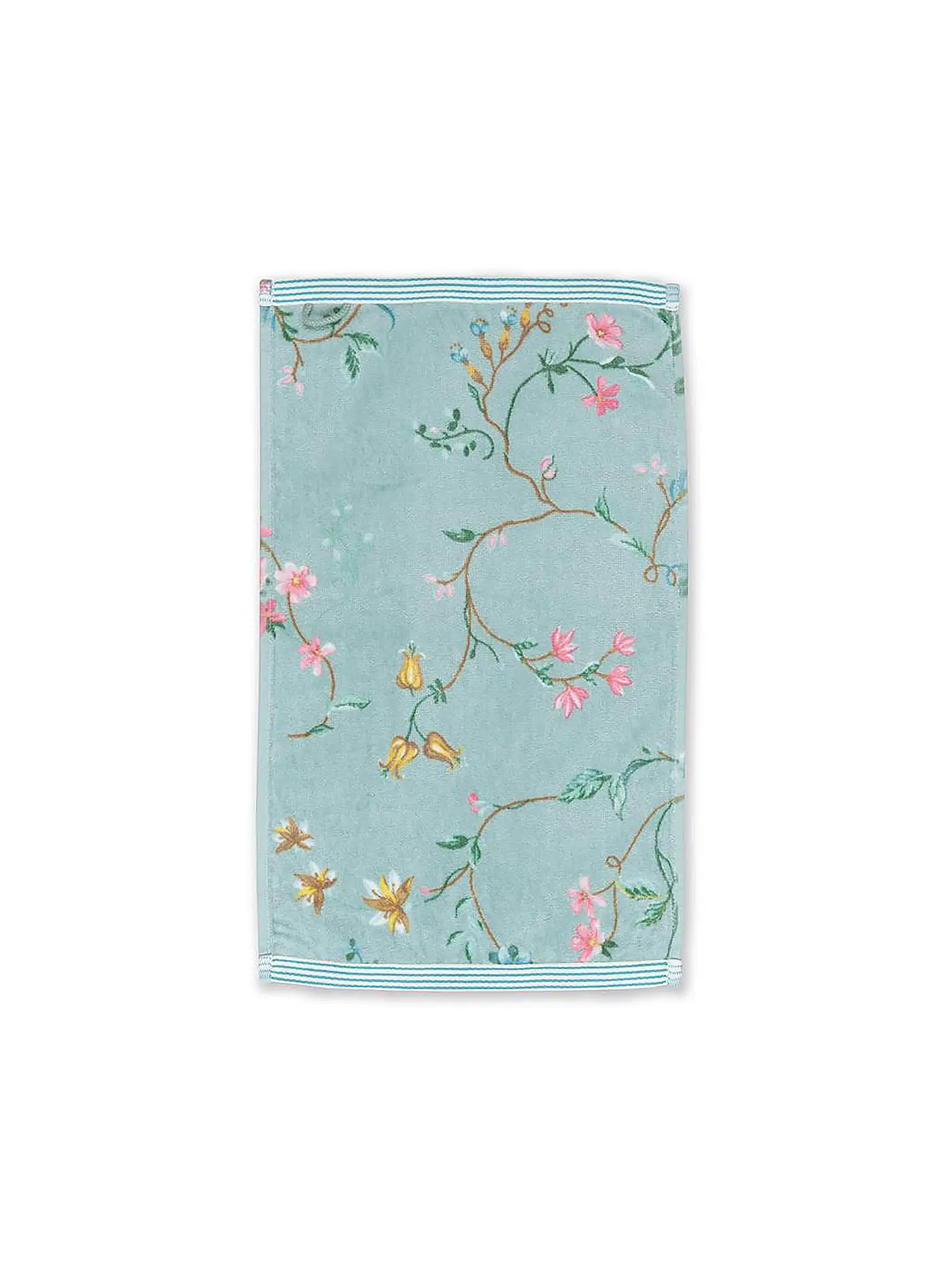 PIP STUDIO | Gästetuch LES FLEURS 30x50cm D- Blau  | hellblau