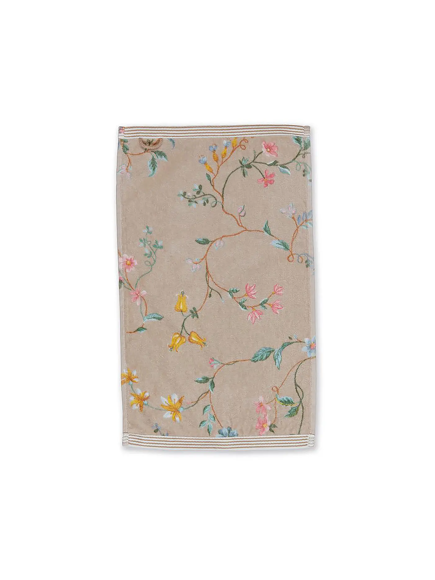 PIP STUDIO | Gästetuch LES FLEURS 30x50cm D- Blau  | hellbraun