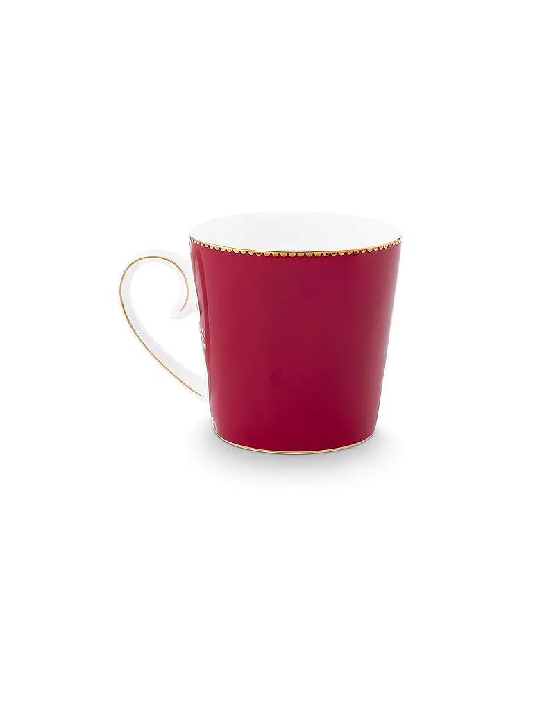 PIP STUDIO | Henkelbecher gross LOVE BIRDS MEDALLION Dark Red | dunkelrot