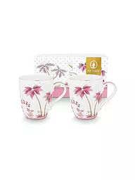 PIP STUDIO | Henkelbecher Large 2er Set 350ml  JOLIE DOTS Gold/Pink | weiss