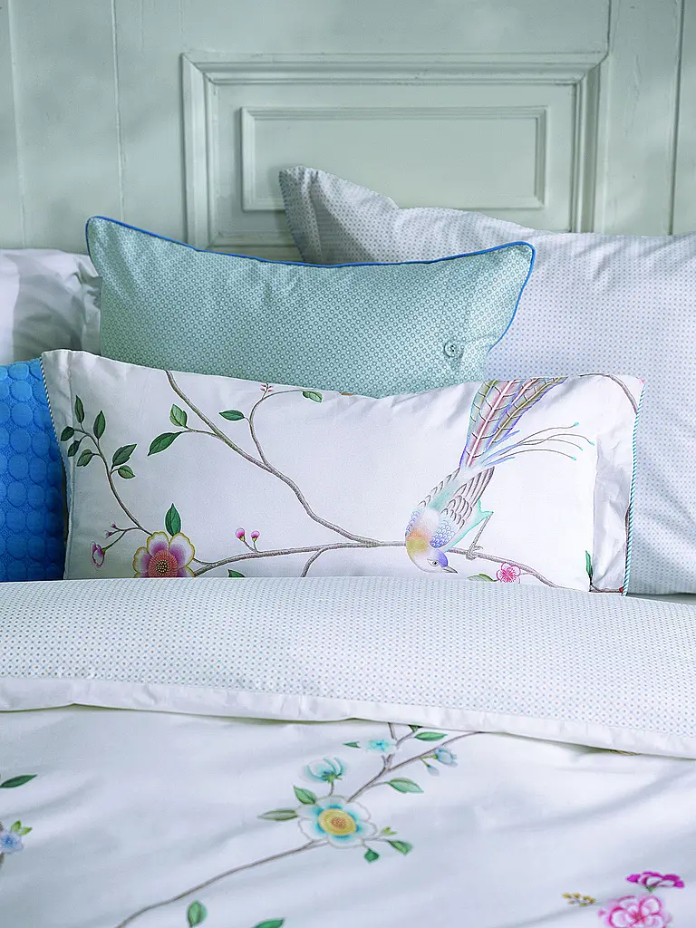 PIP STUDIO | Kissen gefüllt BAMBOO BLOSSOM 35x60cm White | weiss