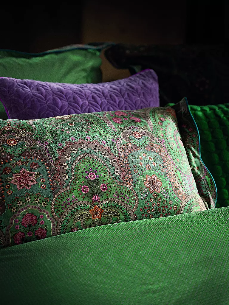 PIP STUDIO | Kissen gefüllt LITTLE JABALI 35x60cm Green | dunkelgrün