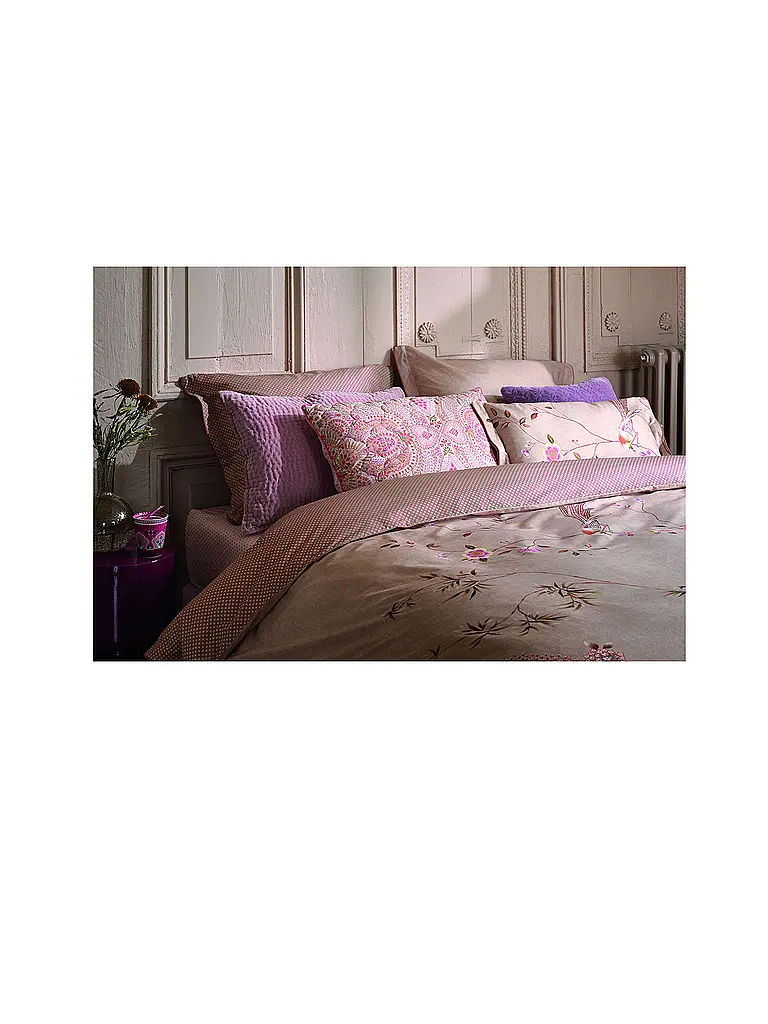 PIP STUDIO | Perkal Bettwäsche BAMBOO BLOSSOM 70x90cm/140x200cm Khaki | 