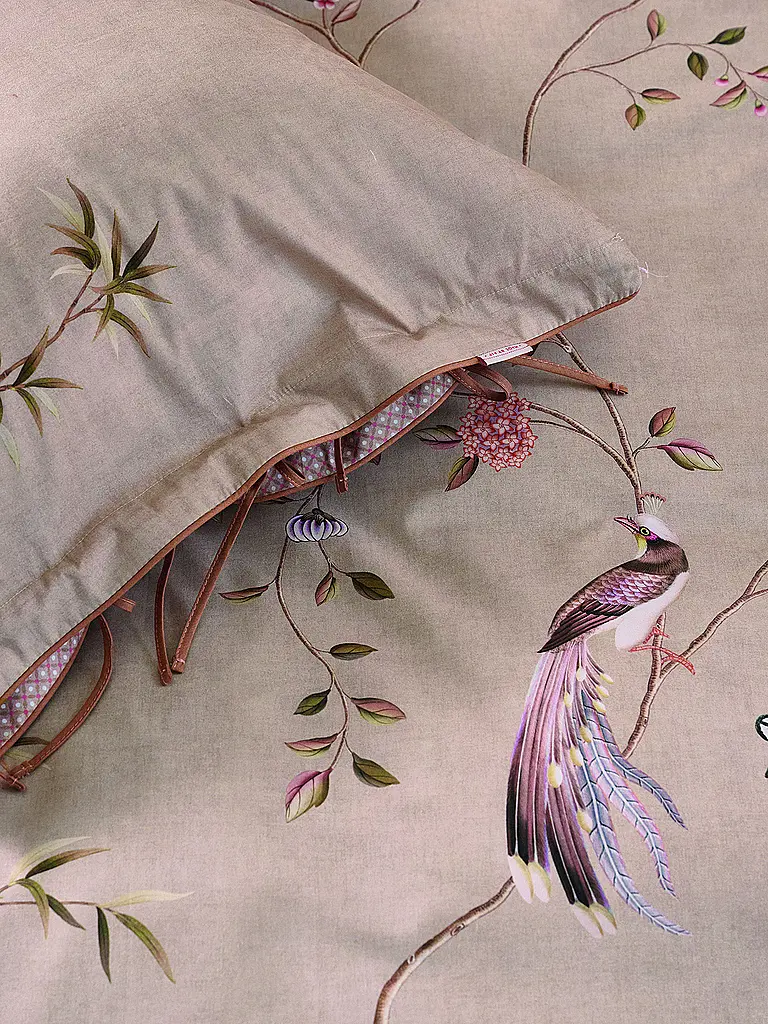 PIP STUDIO | Perkal Bettwäsche BAMBOO BLOSSOM 70x90cm/140x200cm Khaki | 