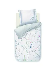 PIP STUDIO | Perkal Bettwäsche BAMBOO BLOSSOM 70x90cm/140x200cm Khaki | weiss