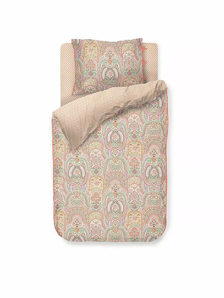 PIP STUDIO | Perkal Bettwäsche JABALI FLOWER 70x90cm / 140x200cm Rosa | rosa