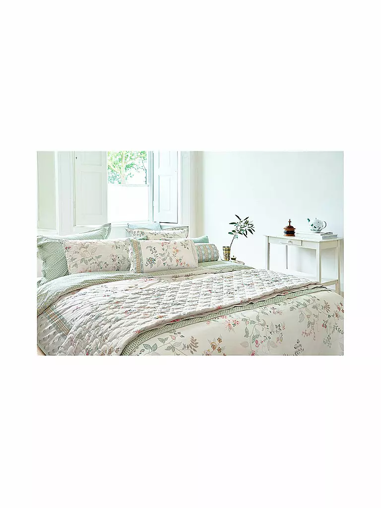 PIP STUDIO | Perkal Bettwäsche KILI FLOWER 70x90cm / 140x200cm Weiss | weiss