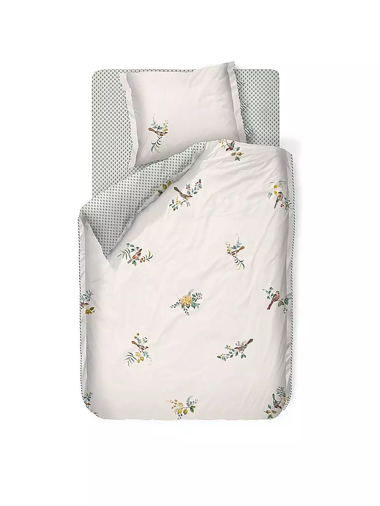 PIP STUDIO | Perkal Bettwäsche LITTLE BIRDS 70x90cm / 140x200cm White | weiss