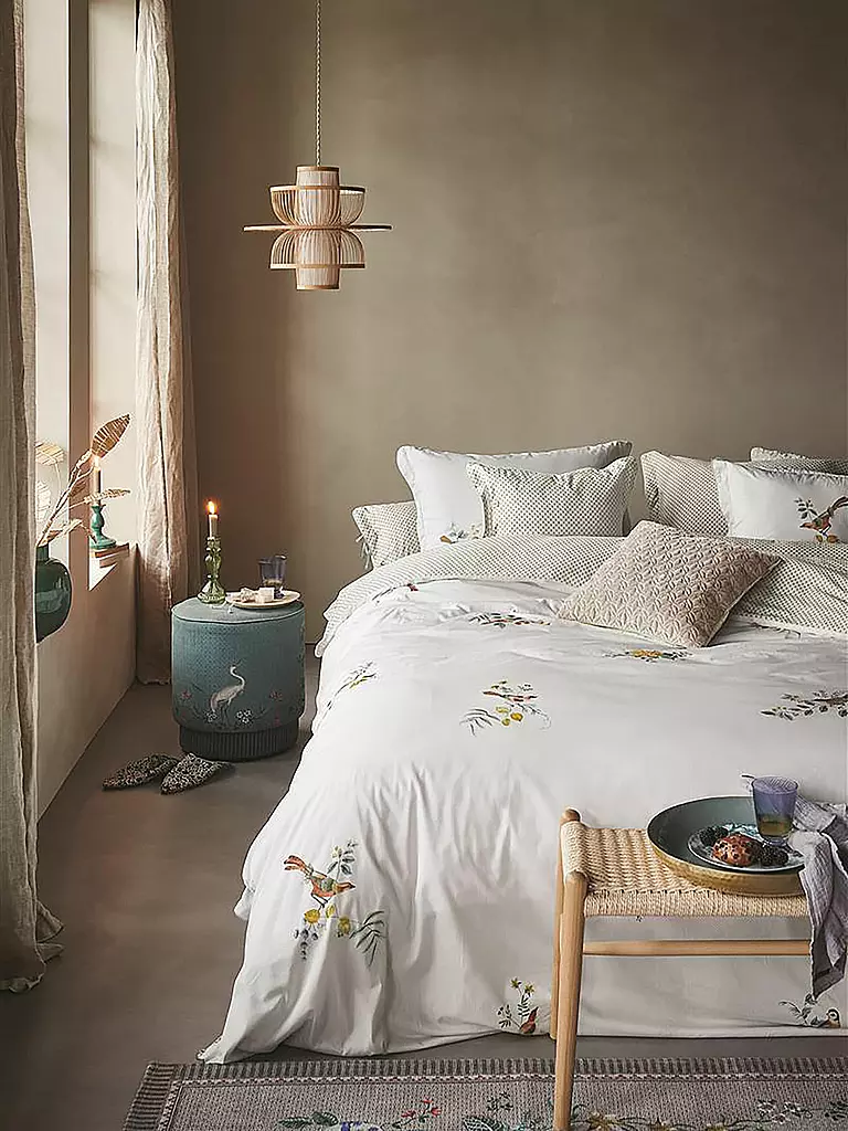 PIP STUDIO | Perkal Bettwäsche LITTLE BIRDS 70x90cm / 140x200cm White | weiss