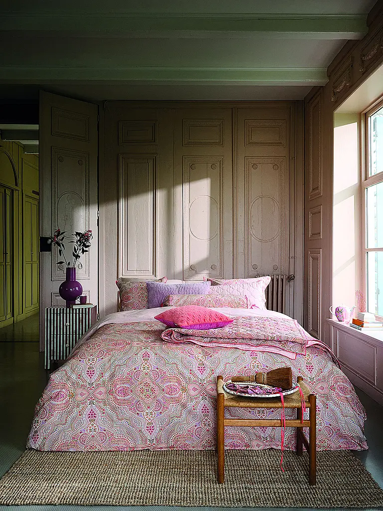 PIP STUDIO | Perkal Bettwäsche MOON FLOWER 70x90cm/140x200cm Light Pink | rosa