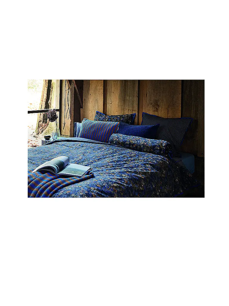 PIP STUDIO | Perkal Bettwäsche TUTTI I FIORI 70x90cm/140x200cm Dark Blue | 